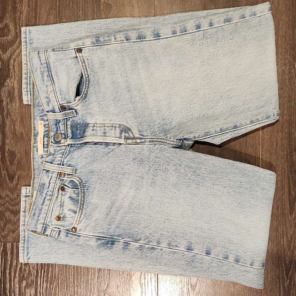 ❤️ LEVI'S PREMIUM WEDGIE ICON FIT HIGH RISE TAPERED ANKLE JEANS, 2 (26) - Picture 4 of 16